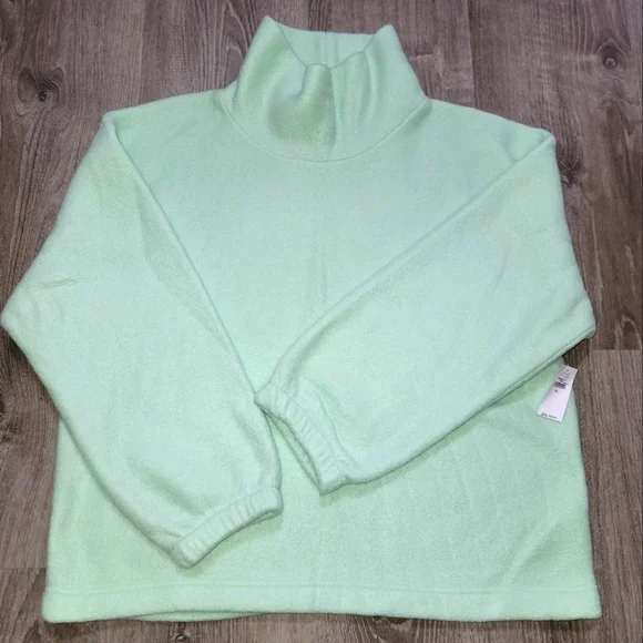 BRAND NEW GAP Turtleneck Sweater In Mint Green Women's Size XL - Picture 1 of 4